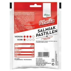 Rheila Salmiak Pastillen zuckerfrei, 90 g