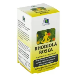 Avitale Rhodiola Rosea Kapseln 200 mg, 60 St> Rosenwurz|Erschöpfung