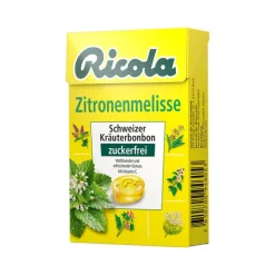 Ricola ohne Zucker Box Zitronenmelisse, 50 g> Ernährung|Zuckerfreie Bonbons