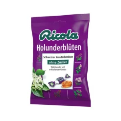 Ricola ohne Zucker Holunderblüten Bonbons, 75 g