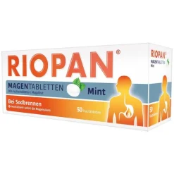 Riopan Magen Tabletten Mint 800 mg Kautabletten, 50 St><noscript><img width=