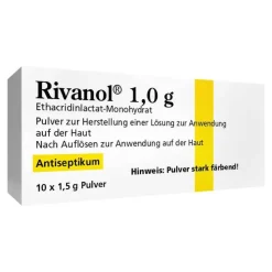 Rivanol 1,0 g Pulver, 10 St> Mundspüllösung|Wund- & Heilsalbe