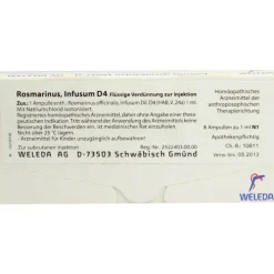 Weleda Rosmarinus D 4 Ampullen, 8X1 ml> Q-R