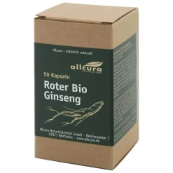 Allcura Roter Bio Ginseng Kapseln, 50 St> Ginseng