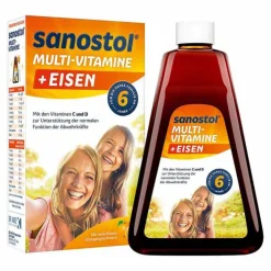 Sanostol plus Eisen Saft, 460 ml>Kinder Multivitamine