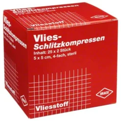 Schlitzkompressen Vlies 5x5c, 25X2 St