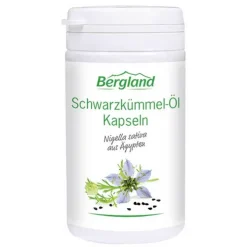 Bergland Schwarzkümmel-Öl Kapseln, 75 St> Schwarzkümmelöl|Essentielle Fettsäuren