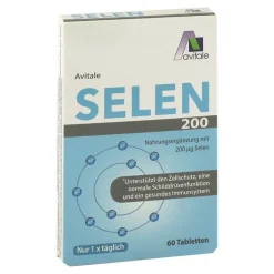 Selen 200 µg Tabletten von Avitale, 60 St