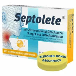 Septolete mit Zitronen-Honig-Geschmack 3 mg/1 mg Lutschtabletten, 16 St