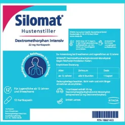 Silomat Hustenstiller Dextromethorphan Intensiv gegen Reizhusten, 12 St