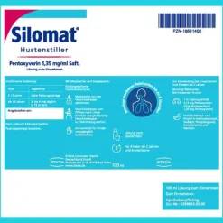 Silomat Hustenstiller Pentoxyverin 1,35 mg / ml Saft, 100 ml