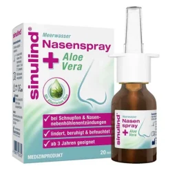 Sinulind Meerwasser Nasenspray + Aloe Vera, 20 ml> Meerwasser Nasenspray