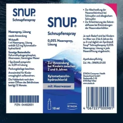 Snup Schnupfenspray 0,05% Nasenspray, 10 ml