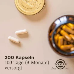 Solgar Flohsamenschalen 500 mg Kapseln, 200 St><noscript><img width=