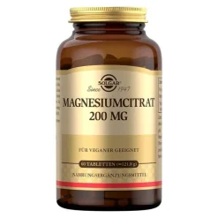Solgar Magnesium Citrat 200 mg Tabletten, 60 St> Magnesium