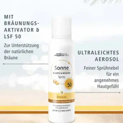 Dr. Theiss Sonne Schutz & Bräune Aerosol-Spray bronze LSF 50, 150 ml><noscript><img width=