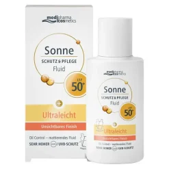 Sonne Schutz & Pflege Fluid ultraleicht LSF 50 + , 50 ml