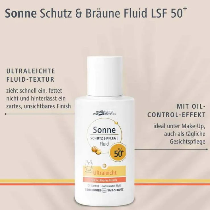 Sonne Schutz & Pflege Fluid ultraleicht LSF 50 + , 50 ml