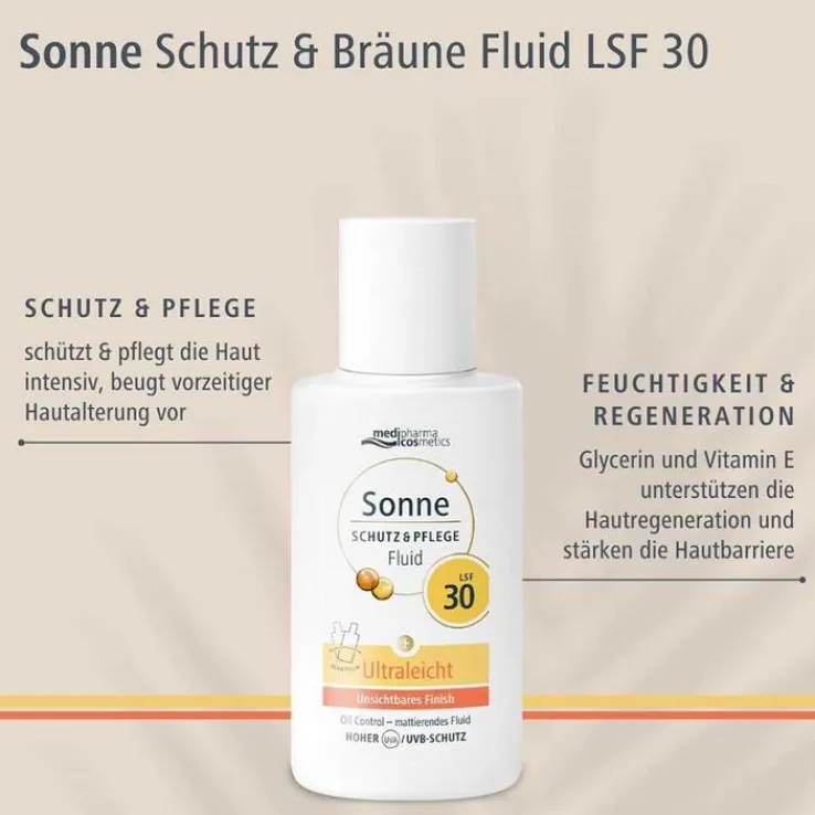 Sonne Schutz & Pflege Fluid ultraleicht LSF 30, 50 ml