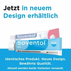 Soventol Gel bei Insektenstichen und Juckreiz auf der Haut, 20 g
