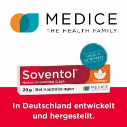 Soventol ® Hydrocortisonacetat 0,25% Cremogel bei Hautentzündungen, 20 g><noscript><img width=