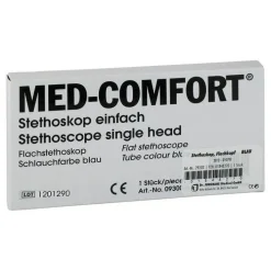 Dr. Junghans Stethoskop Flachkopf blau, 1 St> Stethoskop