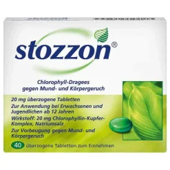 Stozzon Chlorophyll überzogene Tabletten, 40 St> Mundpflege