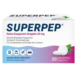 Superpep ® Reise Kaugummi-Dragées, 20 St>Kinder Mittel Gegen Durchfall & Erbrechen|Übelkeit & Erbrechen