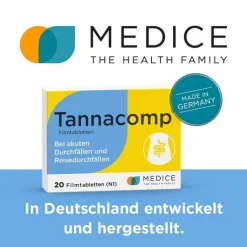 Tannacomp® Filmtabletten bei akutem Durchfall , 20 St