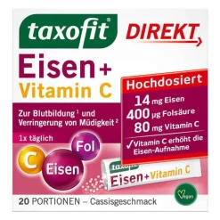 Taxofit Eisen + Vitamin C Direkt Granulat, 20 St> Vitamin C (Ascorbinsäure)