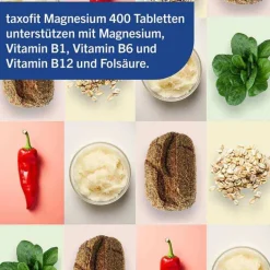 Taxofit Magnesium 400 + B1 + B6 + B12 + Folsäure Tabletten, 45 St><noscript><img width=