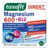 Taxofit Magnesium 600 + B12 Direkt Granulat, 20 St