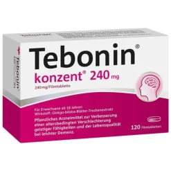 Tebonin konzent 240 mg Filmtabletten, 120 St> Ginkgo|Durchblutungs Tabletten