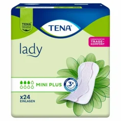 Tena Lady Tena® Lady mini plus Inkontinenz Einlagen, 6X24 St> Ein- & Vorlagen|Sonstige
