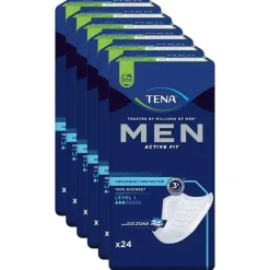 Tena ® MEN ACTIVE FIT Level 1 Einlagen bei Inkontinenz, 6X24 St> Ein- & Vorlagen