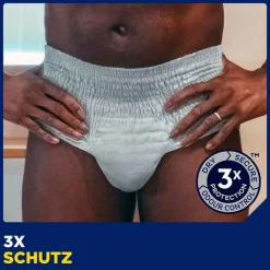 TENA® MEN ACTIVE FIT Pants Normal grau S/M bei Inkontinenz, 12 St