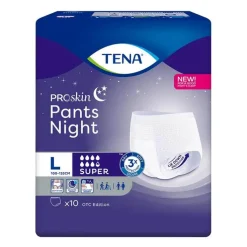 TENA Pants night super L Einweghose bei Inkontinenz, 10 St