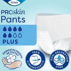 Tena Pants Plus XL Einweghosen bei Inkontinenz, 12 St> Windeln & Pants