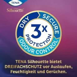 TENA® Silhouette NOIR Mini Einlagen bei Inkontinenz, 6X18 St
