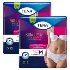 Tena Silhouette Plus M white Inkontinenz Pants, 2X12 St