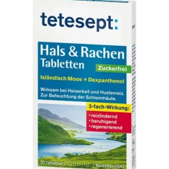 Tetesept Hals & Rachen Tabletten zuckerfrei, 20 St> Hustenlöser