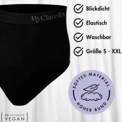 MyClarella The Support Panty Wochenbett Unterhose S schwarz, 1 St><noscript><img width=