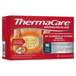 Thermacare Rückenumschläge S-XL zur Schmerzlinderung, 4 St