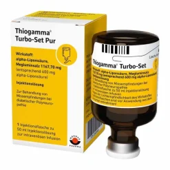 Thiogamma Turbo Set Pur Injektionsflaschen, 50 ml> Medikamente|Alpha Liponsäure