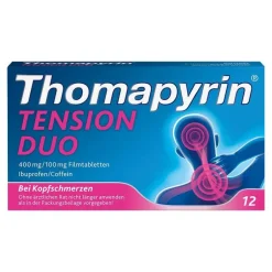 Thomapyrin TENSION DUO 400 mg / 100 mg Filmtabletten, 12 St