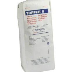 Topper 8 Kompresse unsteril 5x5 cm, 100 St> Sterile Kompressen