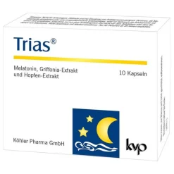 Köhler Trias Kapseln, 10 St> Melatonin Tabletten