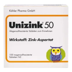 Unizink 50 Tabletten, 100 St> Zink
