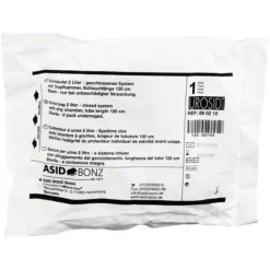 Urosid Urindrainagesystem 2l 120 cm Schlauch Ablasshahn senkrecht, 1 St