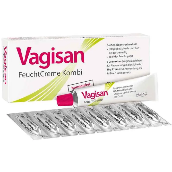 Vagisan FeuchtCreme Kombi 8 Ovula + 10 g Creme, 1 P> Intimpflege|Wechseljahre Medikamente